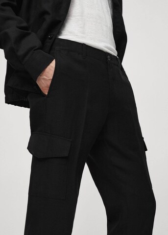 MANGO MAN Slim fit Cargo Pants in Black