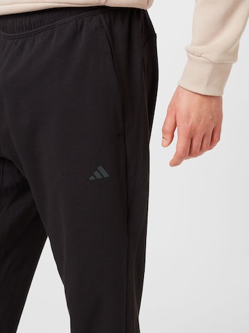 Regular Pantaloni sport 'Base ' de la ADIDAS PERFORMANCE pe negru