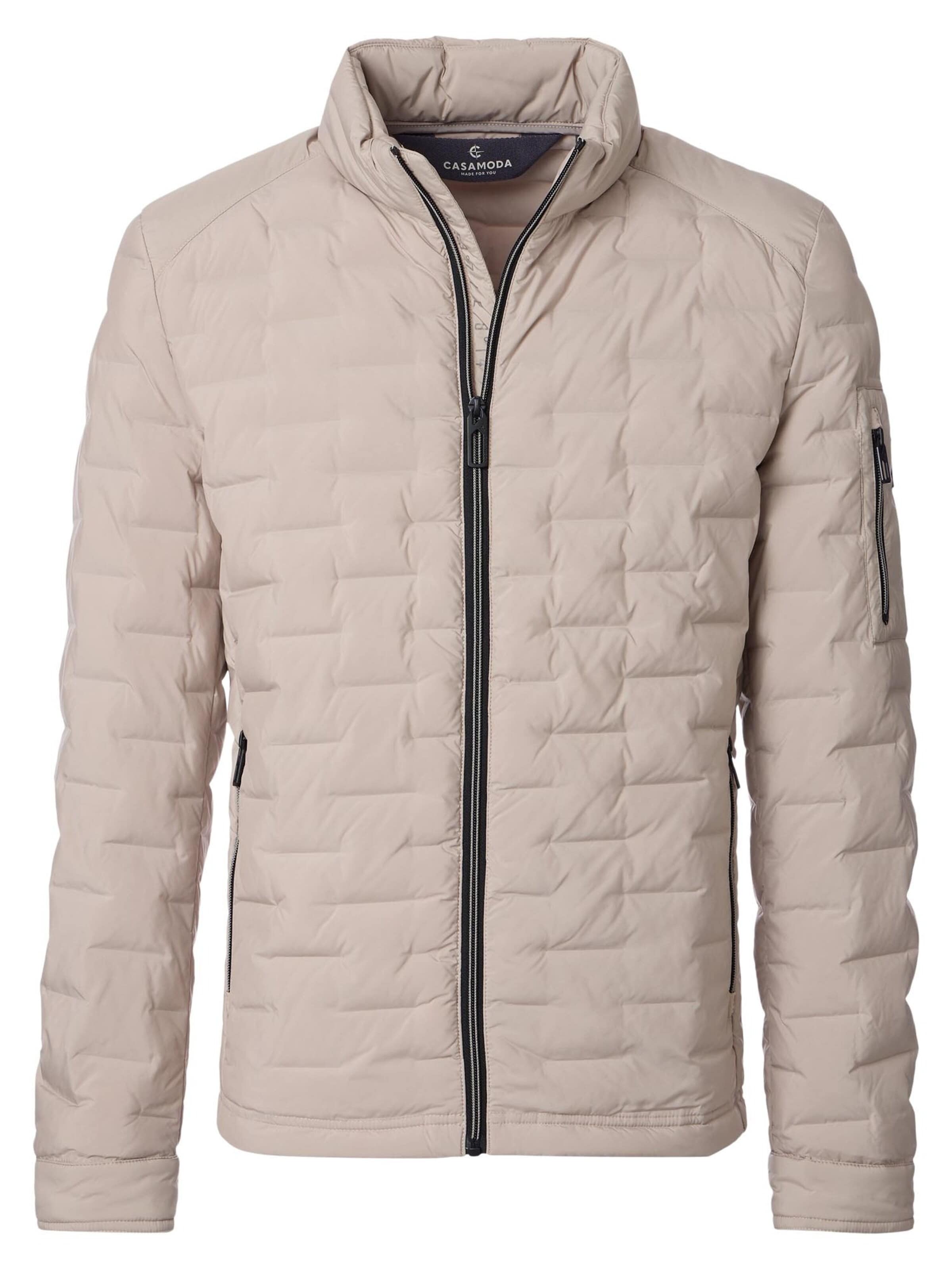 CASAMODA Between-Season Jacket 'Basic' in Beige: front