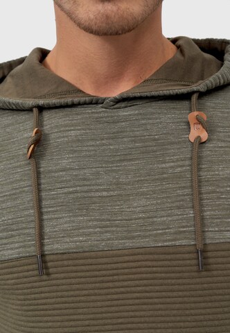 INDICODE JEANS Hoodie in Grün