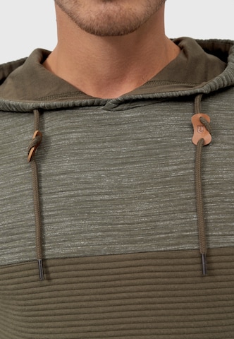 INDICODE JEANS Hoodie in Grün