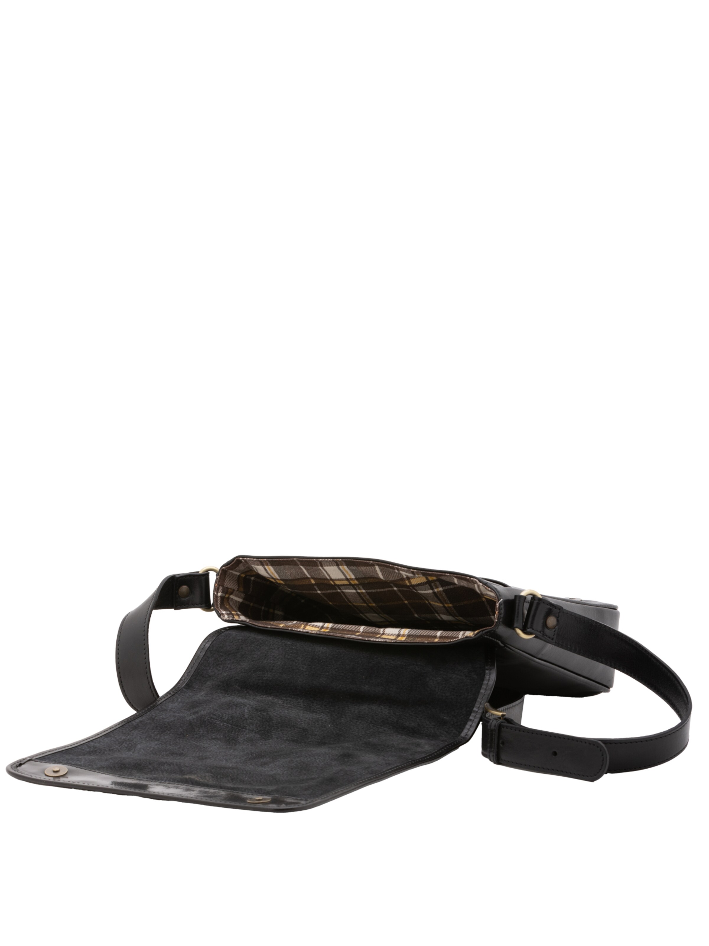 Borsa a tracolla 'Borsa a tracolla uomo vera pelle con chiusura magnetica - Made in Italy' di I Fratelli in nero