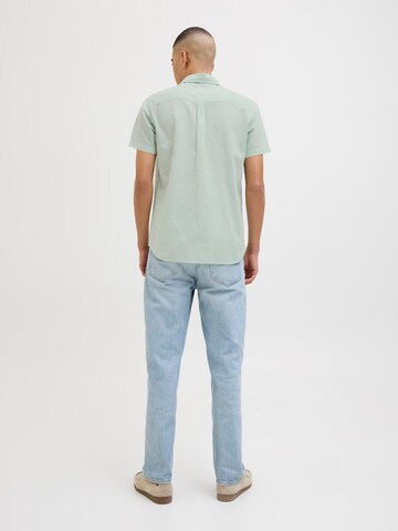 JACK & JONES Regular fit Button Up Shirt 'JJESummer' in Green