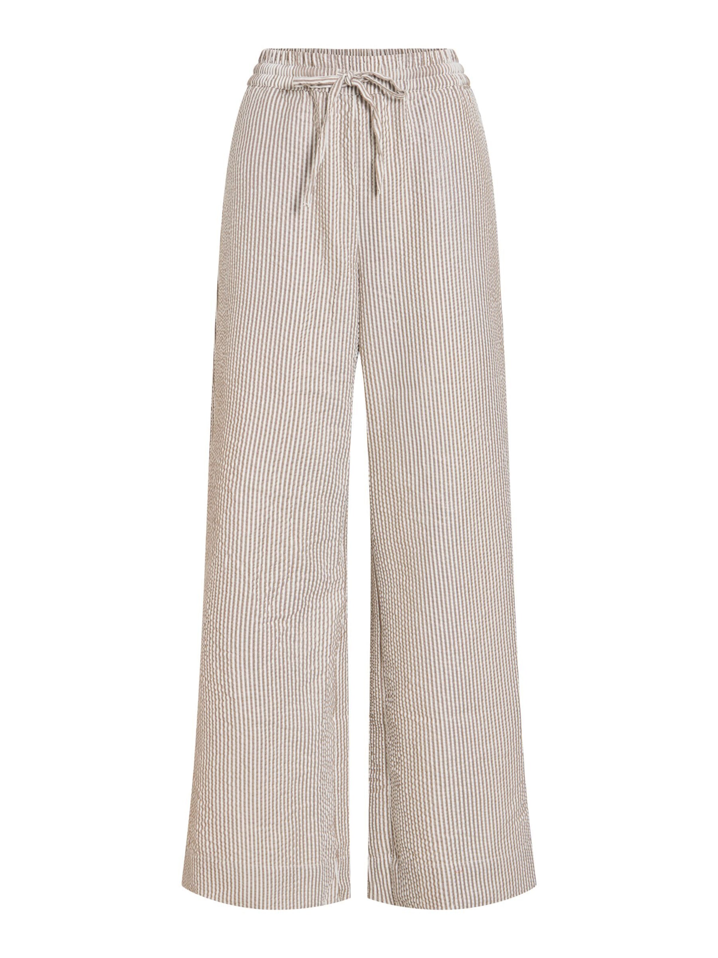 VILA Broek 'VIKalea' in de kleur Crème / Wit, Productweergave