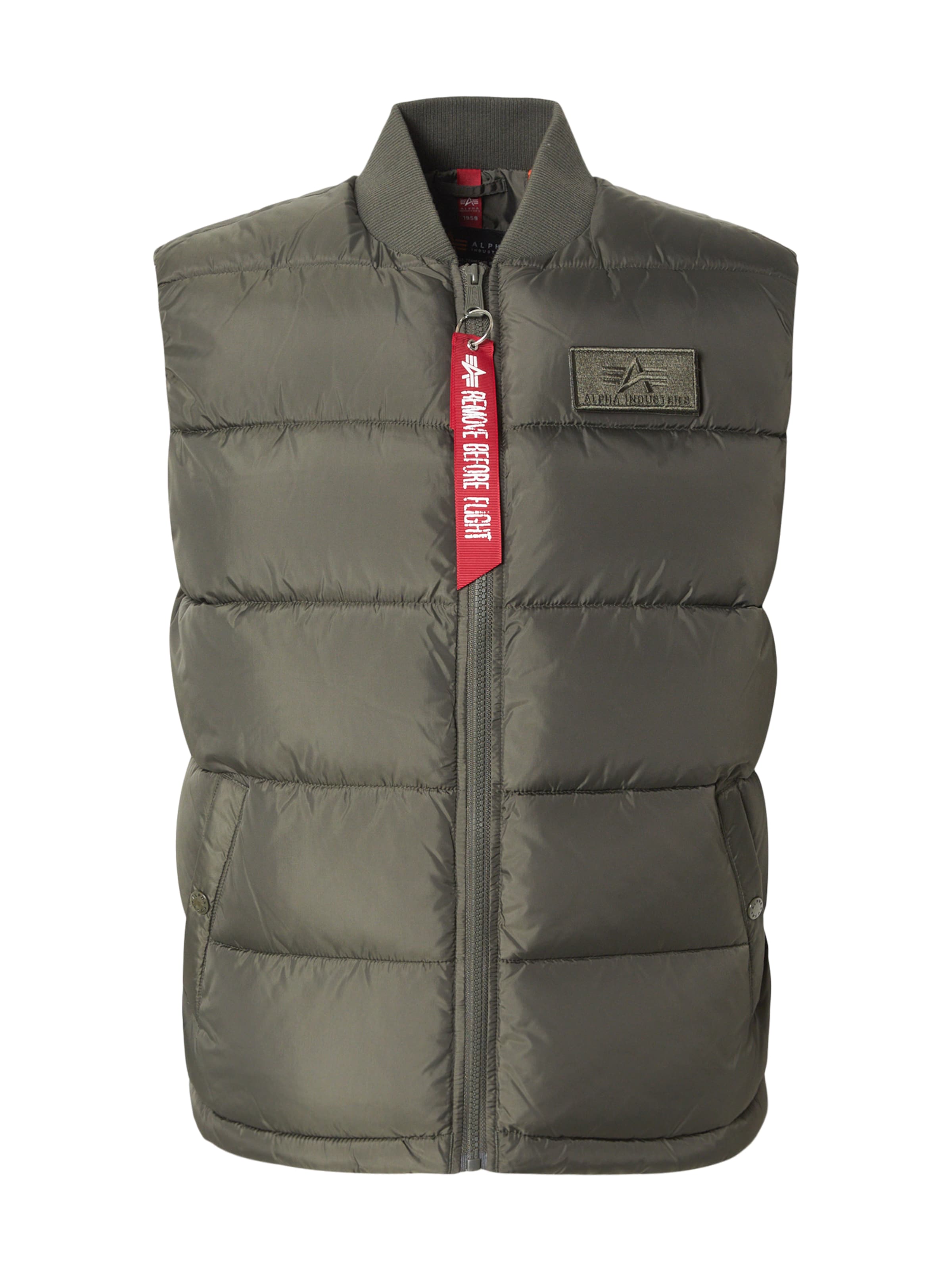 ALPHA INDUSTRIES Liivi värissä vihreä: etupuoli