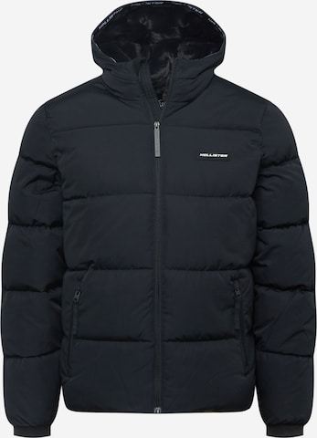 HOLLISTER Winter Jacket in Black: front