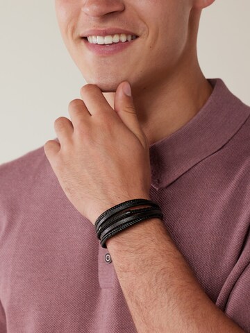 Bracelet 'Statement' Lucardi en noir