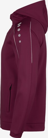 JAKO Athletic Zip-Up Hoodie in Red