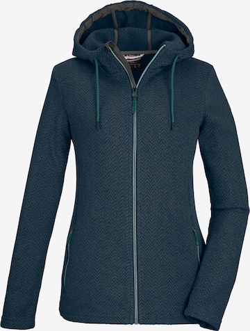 KILLTEC - Chaqueta polar funcional en azul: frente