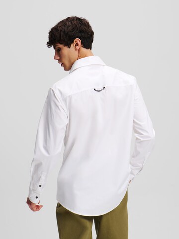 Karl Lagerfeld Regular fit Button Up Shirt in White