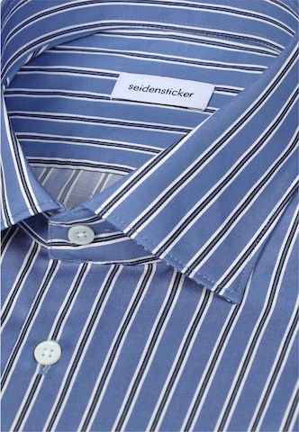 SEIDENSTICKER Slim fit Zakelijk overhemd in Blauw