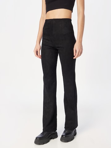 DRYKORN Regular Pleated Pants 'ALIVE' in Black: front