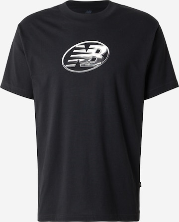 new balance Tričko – černá: přední strana