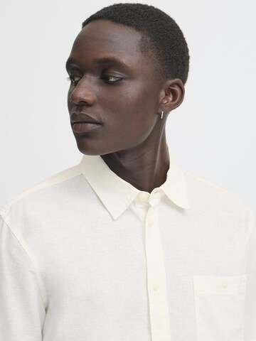 BLEND Regular fit Overhemd ' BHBAY LINEN ' in Wit