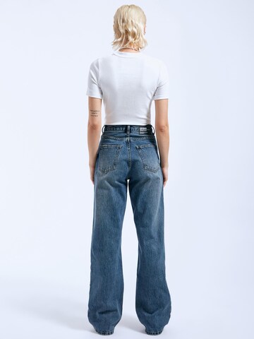 Dr. Denim Regular Jeans 'Echo High Straight' in Blauw