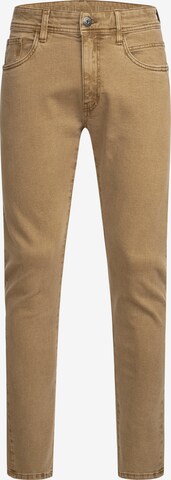 INDICODE JEANS Regular Jeans in Brown: front