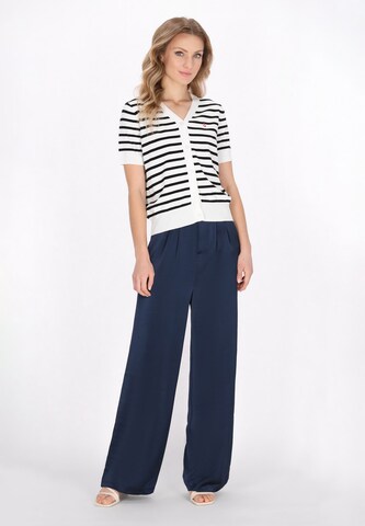 DreiMaster Klassik - Casaco de malha 'Classic Look' em branco