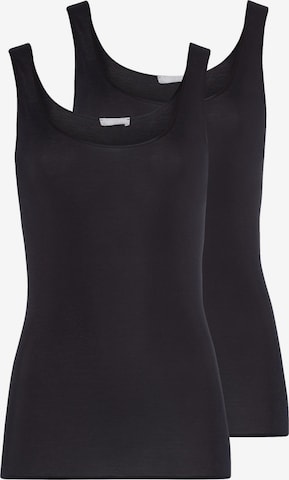 Hanro Onderhemd 'Cotton Seamless' in Zwart: voorkant