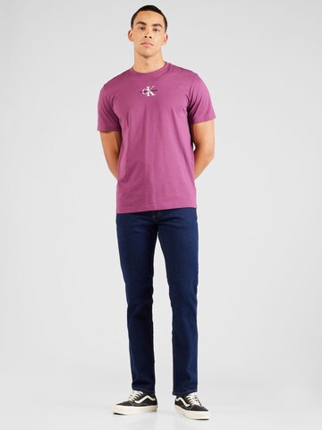 Calvin Klein Jeans Koszulka w kolorze fioletowy
