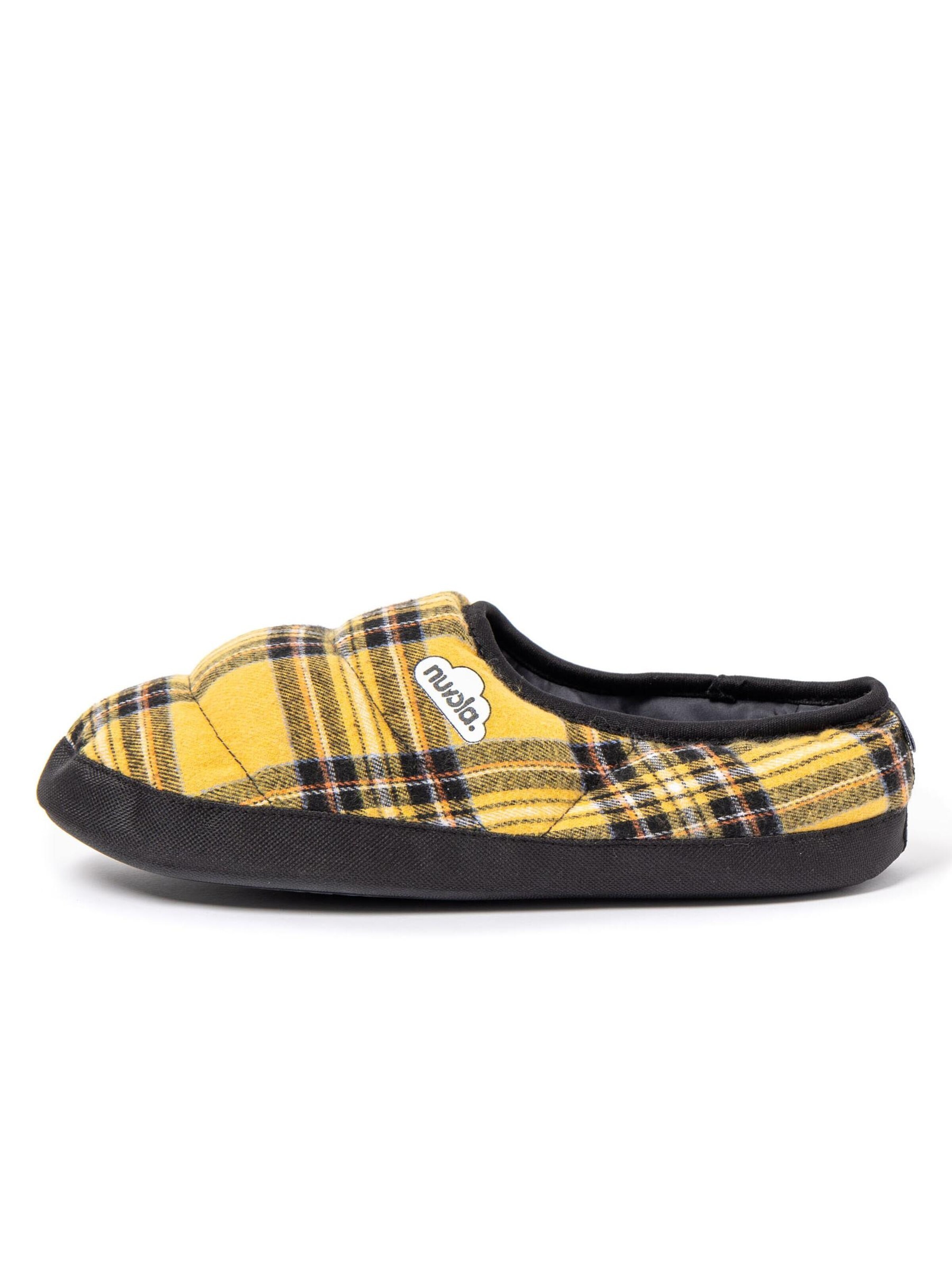 Nuvola. Slippers 'Classic Scotland' in Yellow: front