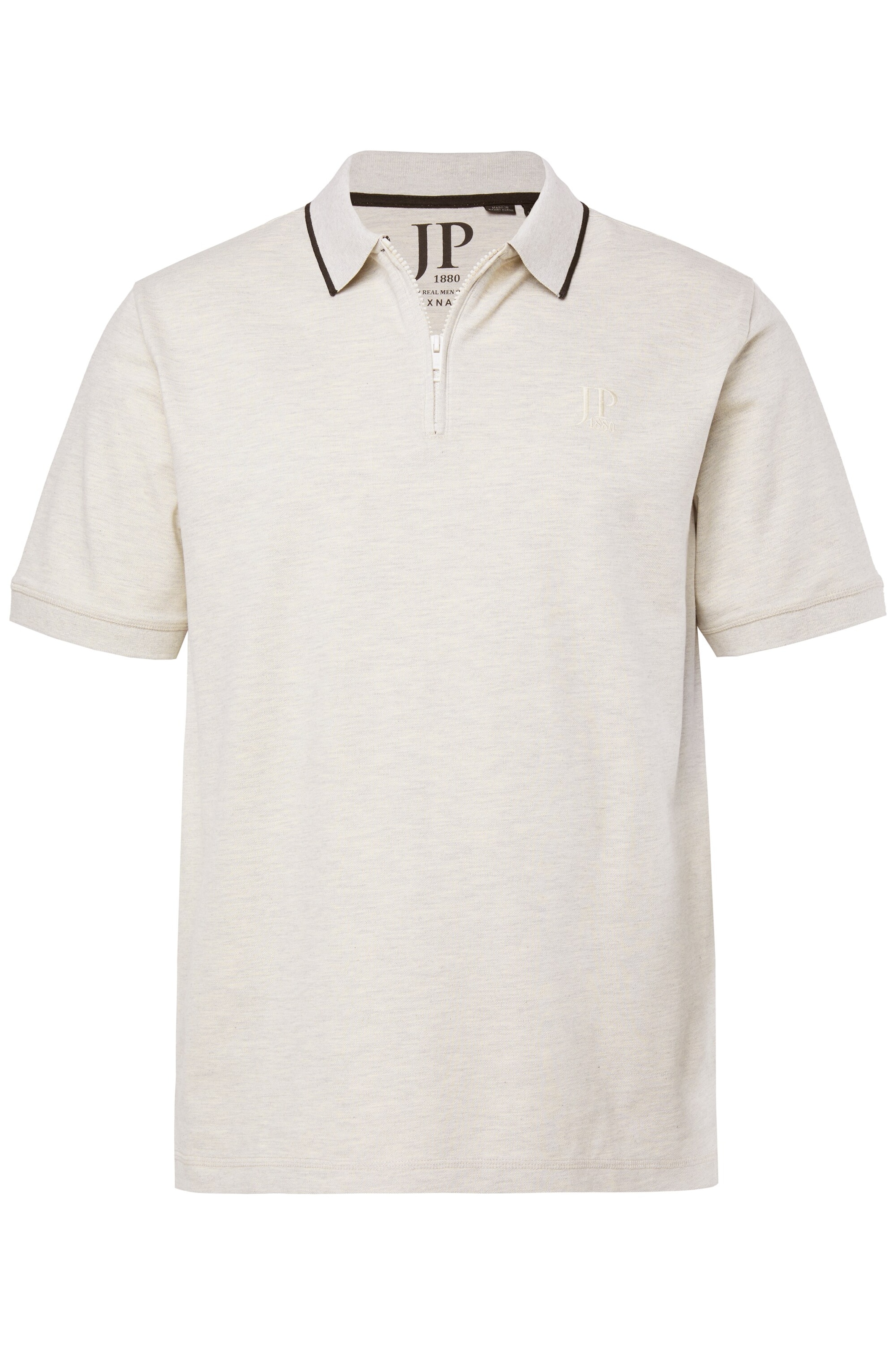 JP1880 Poloshirt in Beige: Vorderseite