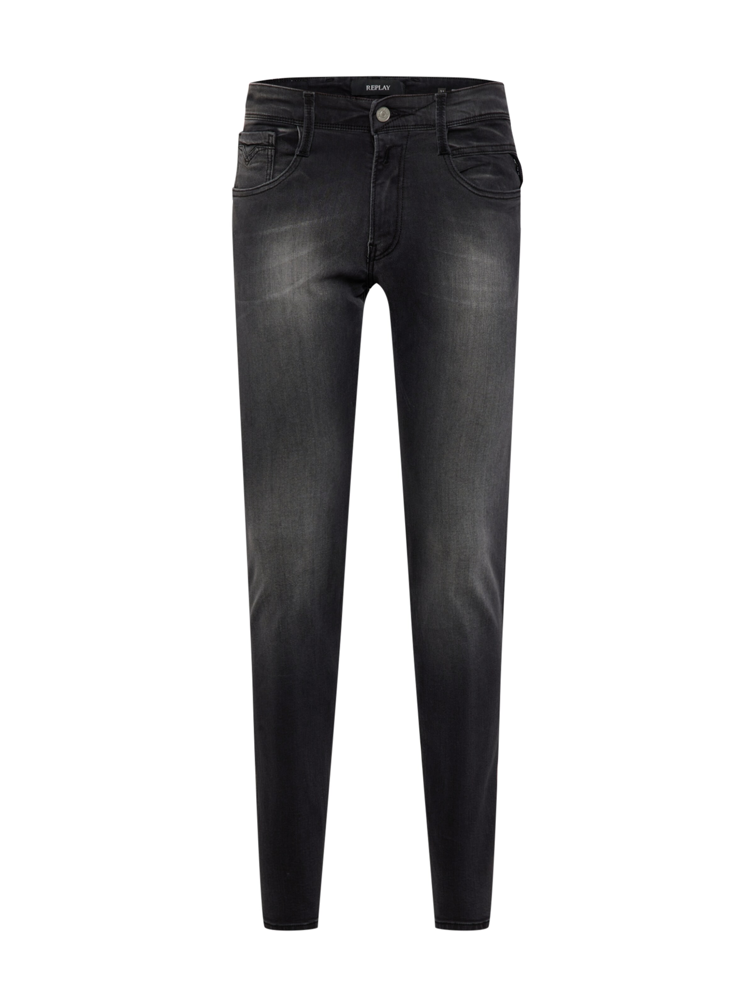 REPLAY Slim fit Jeans in Black: front