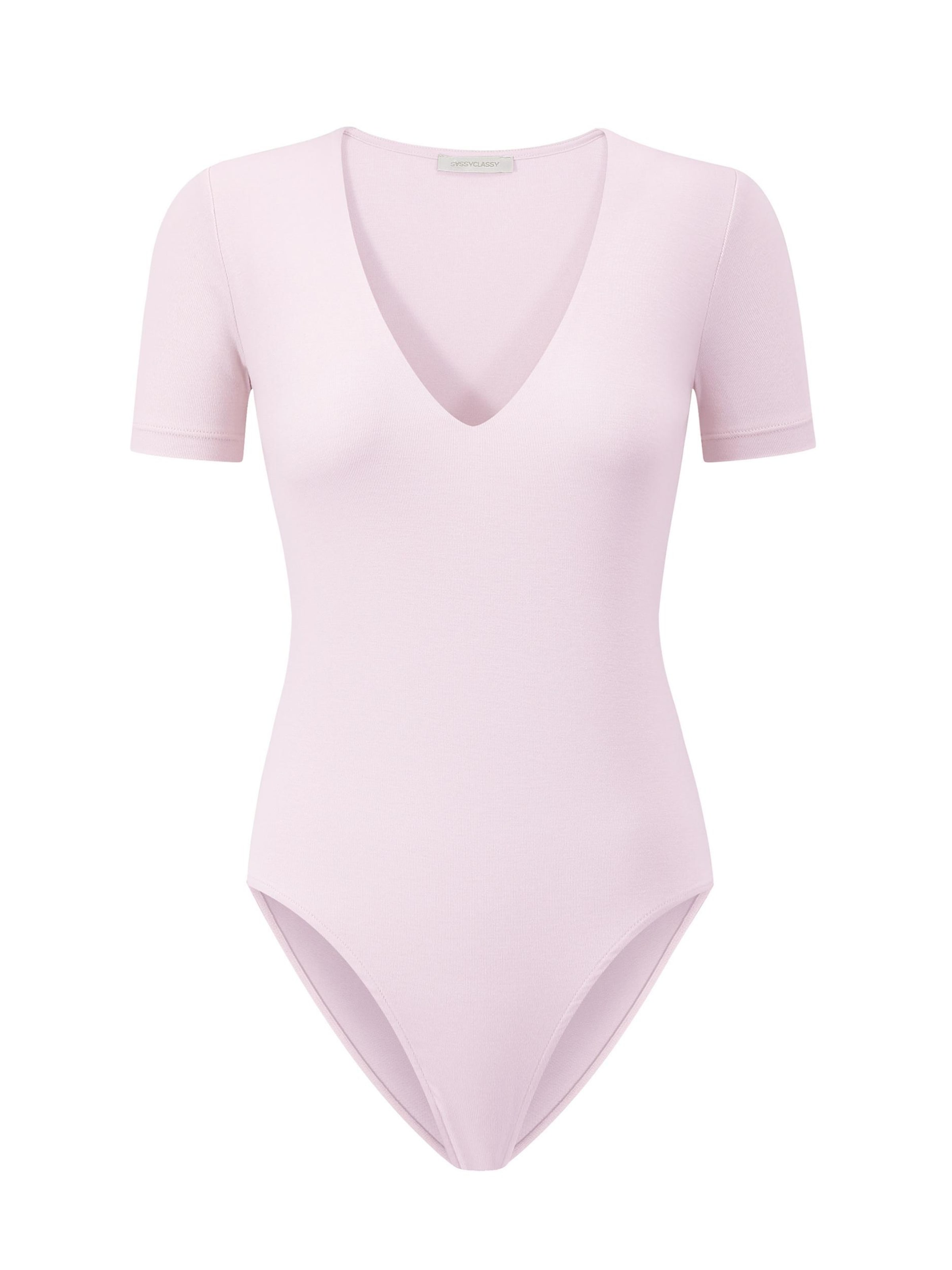SASSYCLASSY Shirt bodysuit in Pink: front