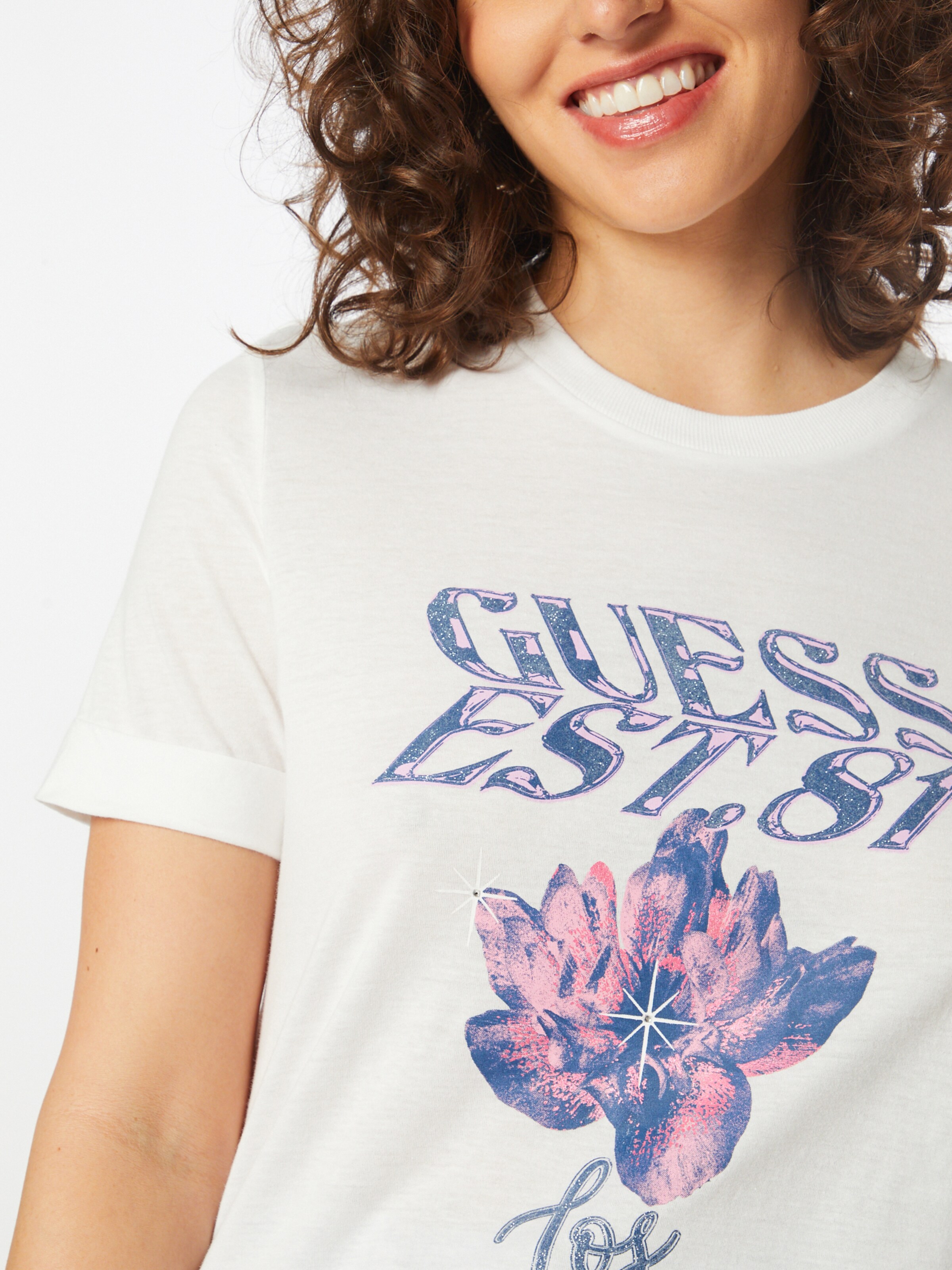 Frauen Shirts & Tops GUESS T-Shirt in Weiß - GL83811 Frauen Shirts & Tops GUESS T-Shirt in Weiß - GL83811
