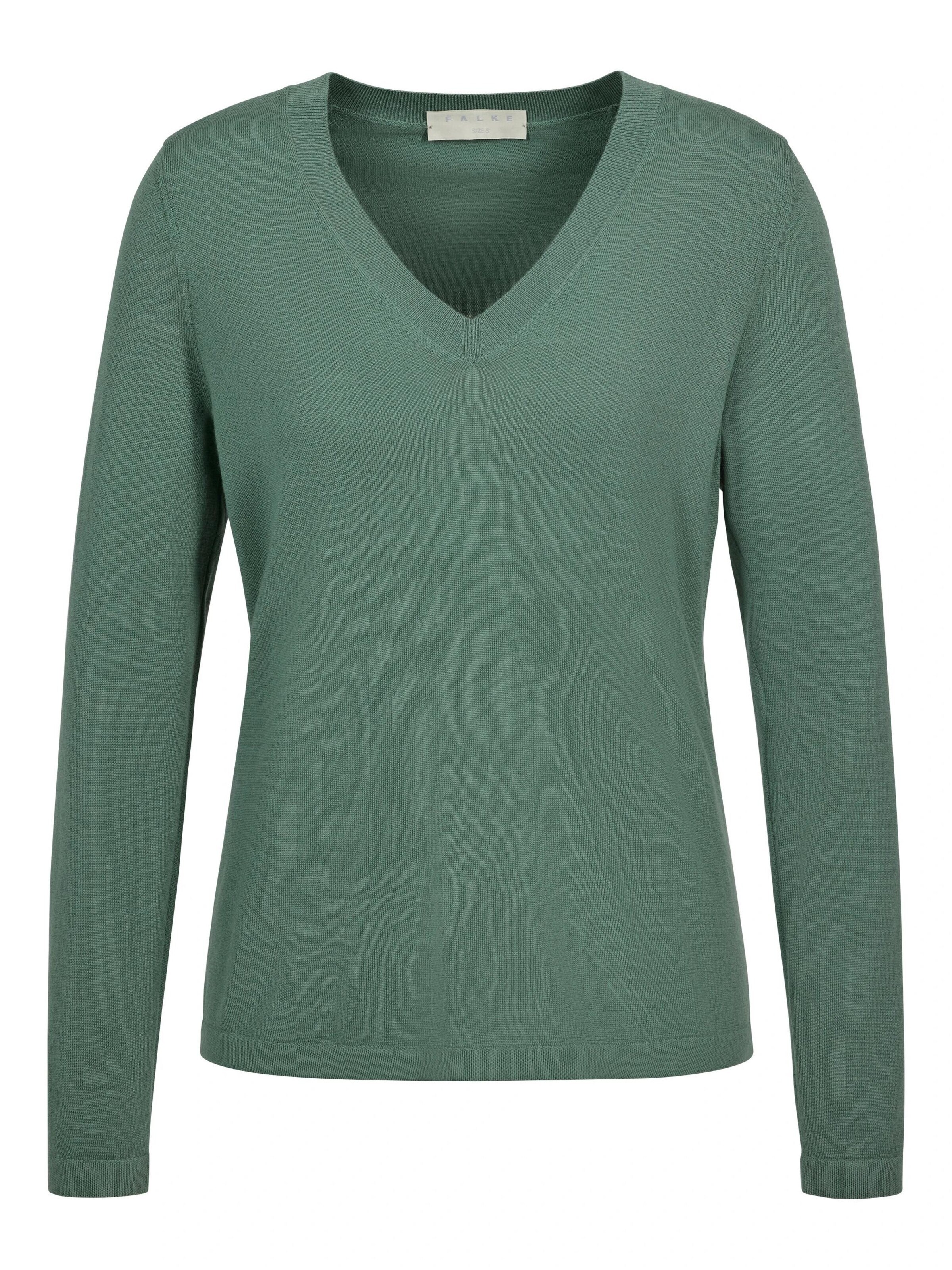 FALKE Pullover 'Pure Merino Wool'‌‌‌‌‌‌‌ in Grün