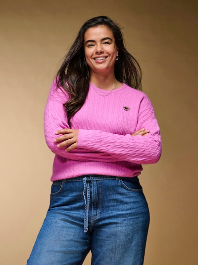 ONLY Carmakoma Sweater 'CARIBI' in XL-XXL in Pink, Item view