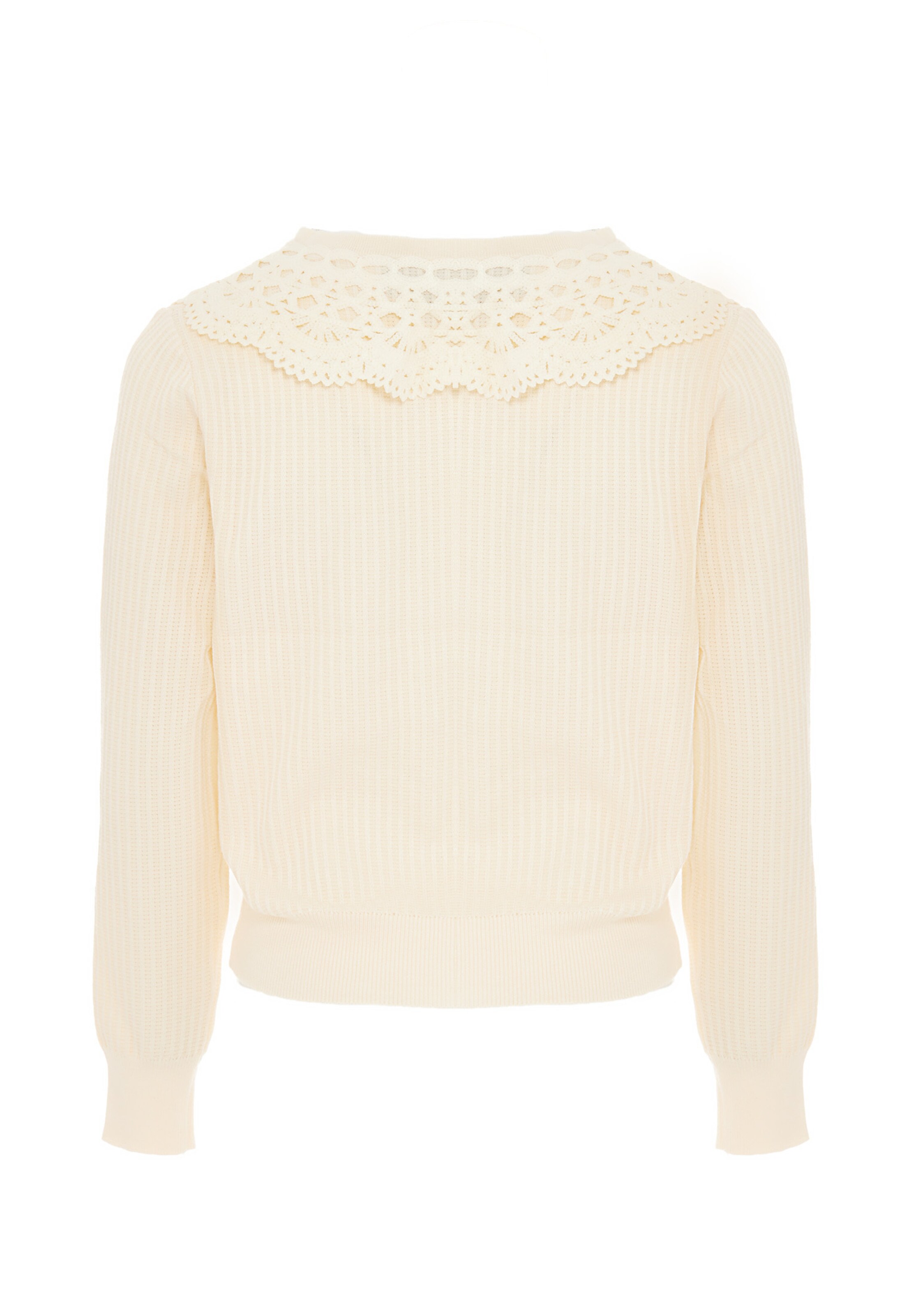 NAEMI - Casaco de malha em branco