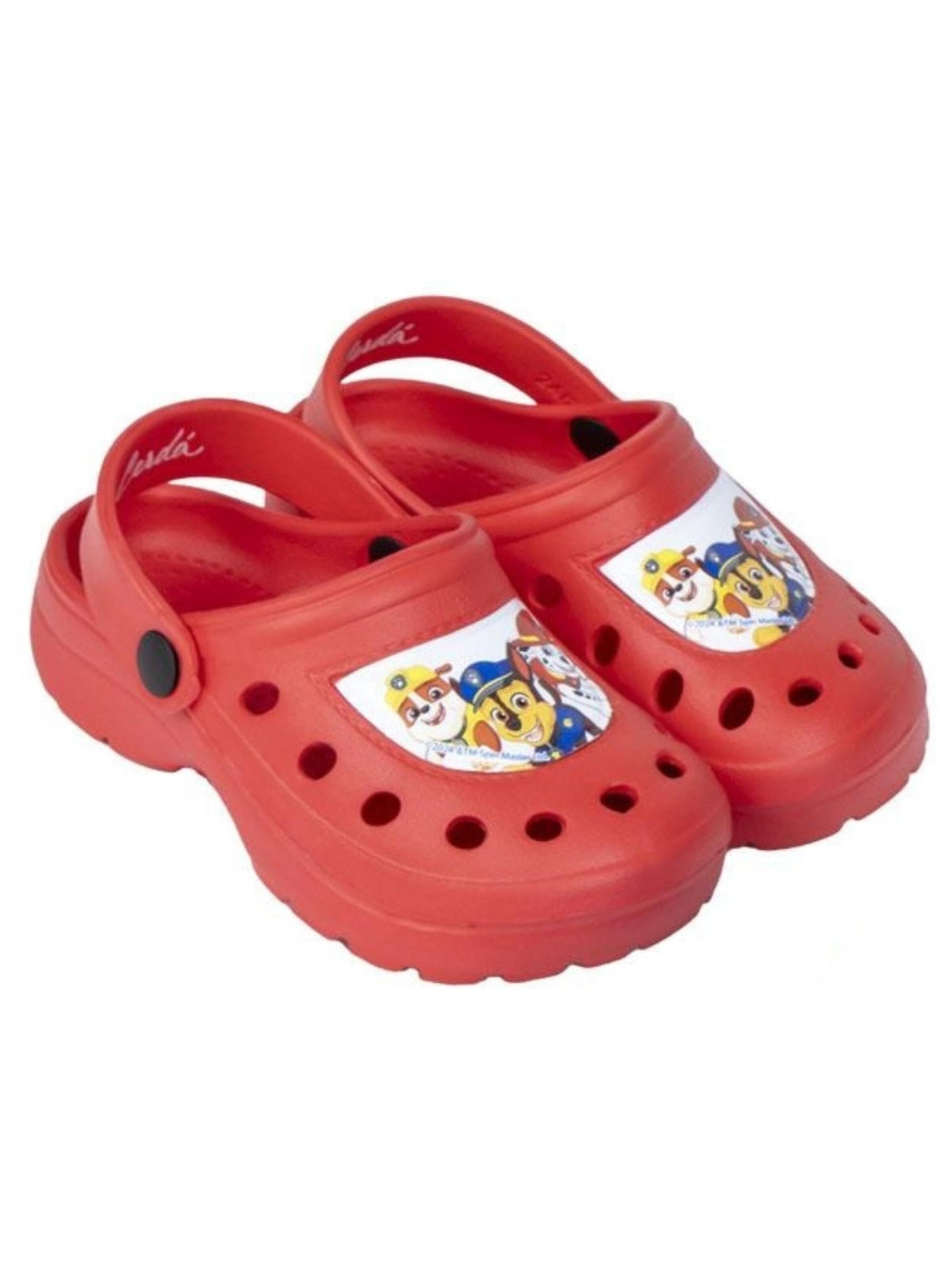 DISNEY Beach & Pool Shoes 'Clogs Paw' in Red