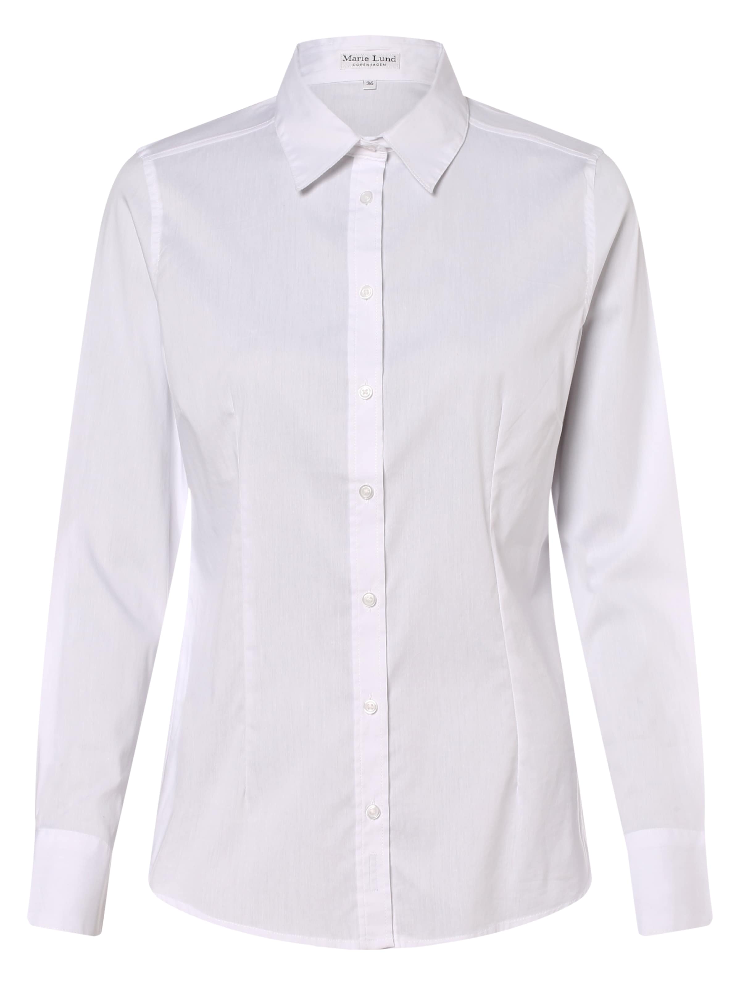 Marie Lund Blouse in Wit: voorkant