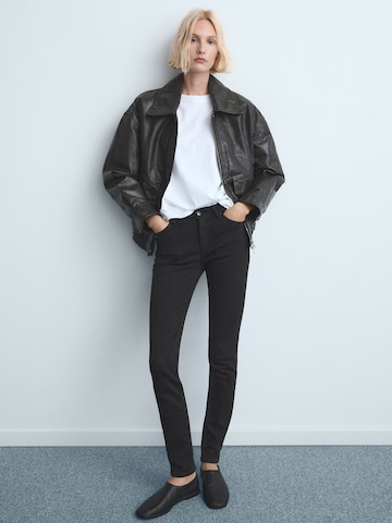 MANGO Skinny Jeans 'NEWISA' in Zwart