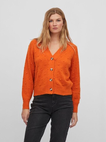 VILA Strickjacke 'Tuli' in Orange: Vorderseite