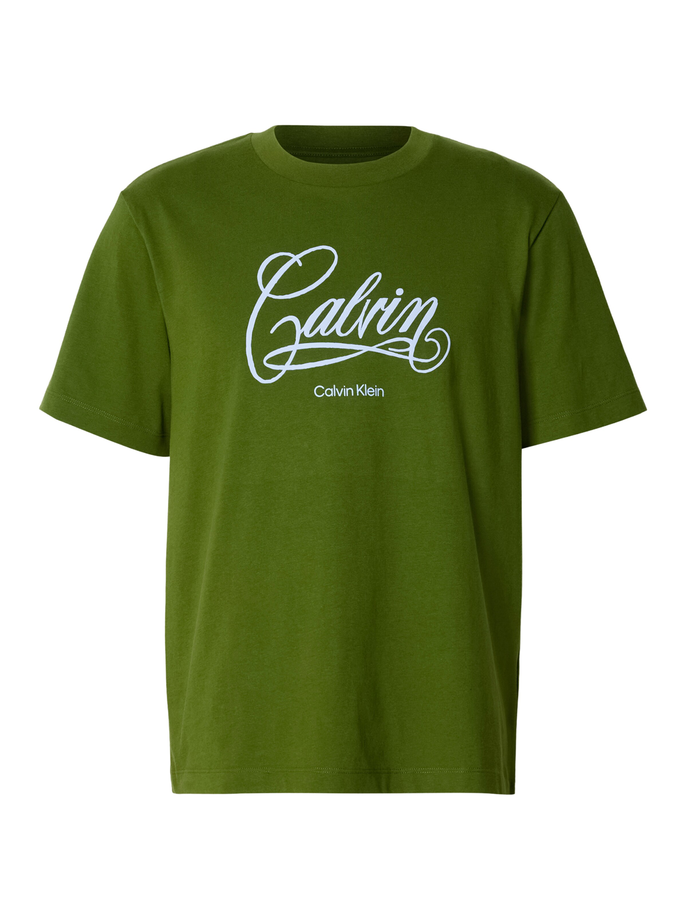 Calvin Klein Jeans Тениска '20s' в зелено: отпред