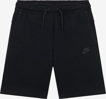 Nike Sportswear Normalny krój Spodnie 'TCH FLC' w kolorze czarny: przód
