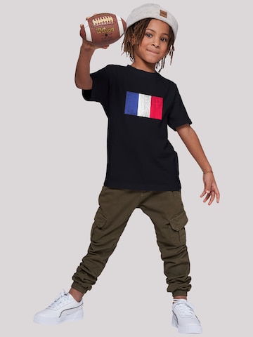 F4NT4STIC Shirt 'Frankreich Flagge' in Zwart