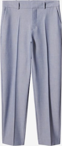 Loosefit Pantalon à plis 'Borevi' MANGO en bleu : devant