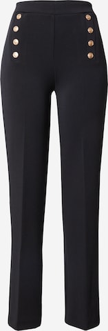 Lindex - regular Pantalón de pinzas 'Penny' en negro: frente