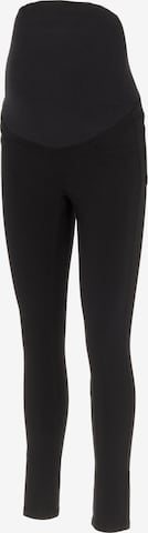 Skinny Jeggings MAMALICIOUS en noir : devant