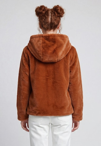 Veste mi-saison taddy en marron