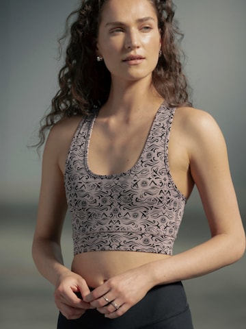 Bustino Reggiseno sportivo 'Racerback' di Hey Honey in rosa: frontale