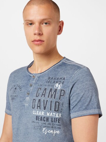 T-Shirt CAMP DAVID en bleu