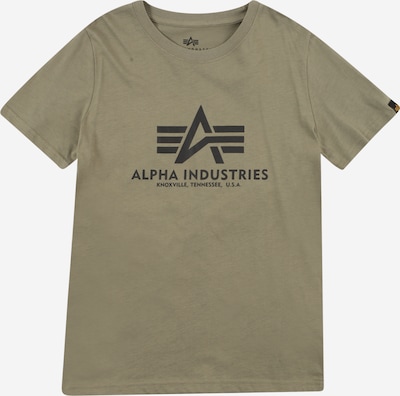 128 dydžio Marškinėliai iš ALPHA INDUSTRIES, spalva – alyvuogių spalva / juoda, Prekių apžvalga