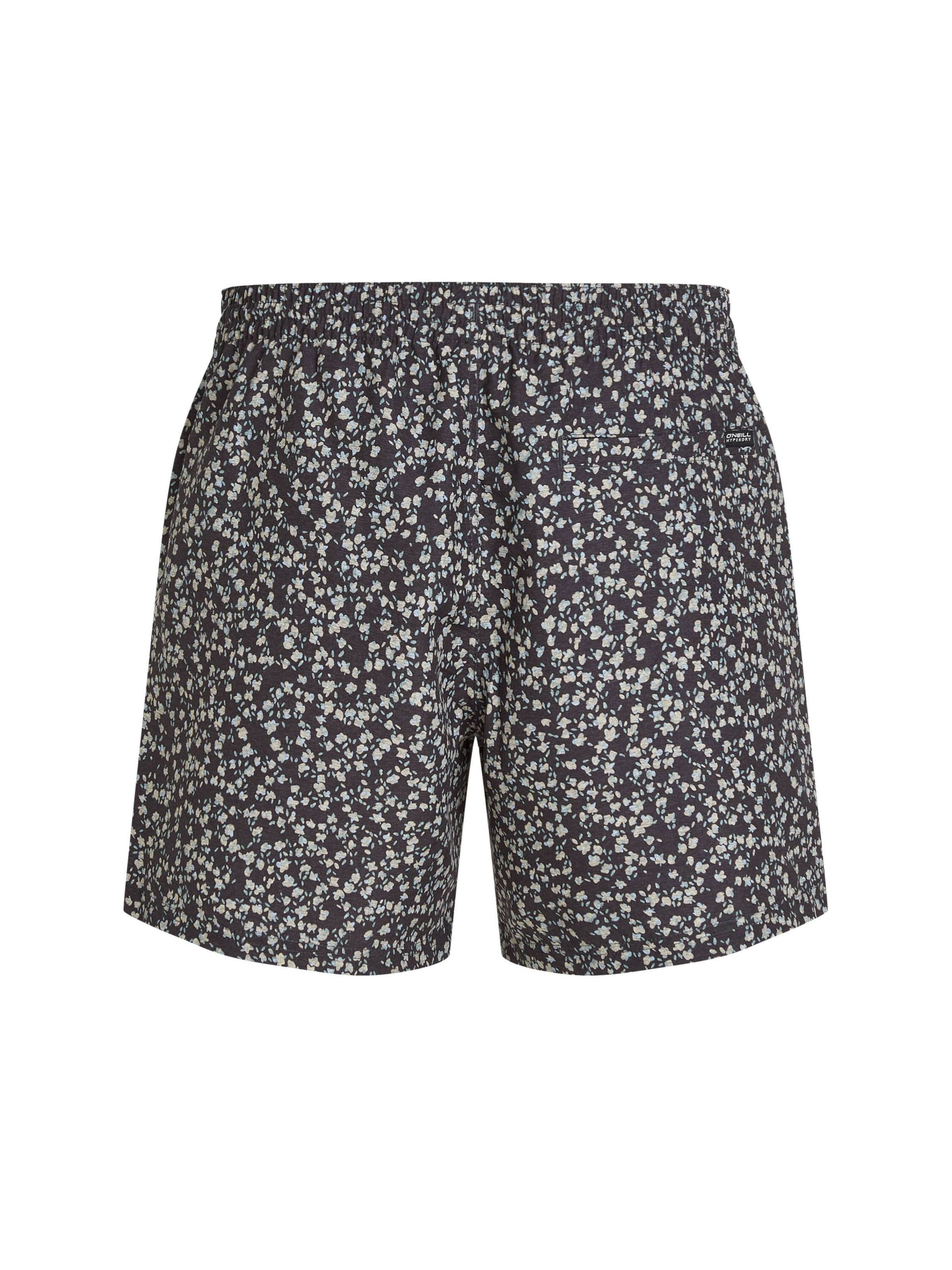 O'NEILL Kratke kopalne hlače 'O'neill Print 16' | črna barva