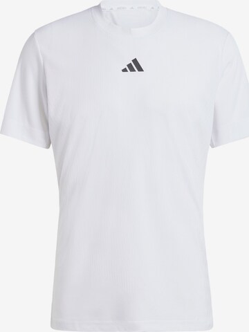 T-Shirt fonctionnel 'AIRCHIL PRO' ADIDAS PERFORMANCE en blanc : devant