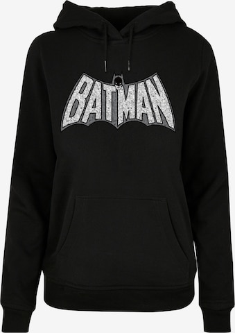 Sweat-shirt 'DC Comics Batman Retro Crackle' F4NT4STIC en noir : devant