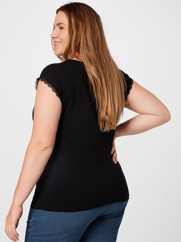 ABOUT YOU Curvy - Camiseta 'Therese' en negro