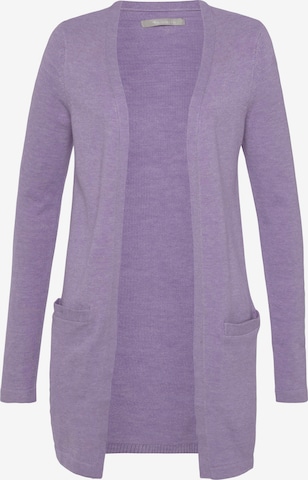 TAMARIS Knit Cardigan in Purple: front